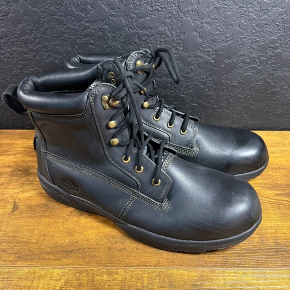 Dr. Comfort Protector 9310 Black Leather Work Boots Mens Size 15M